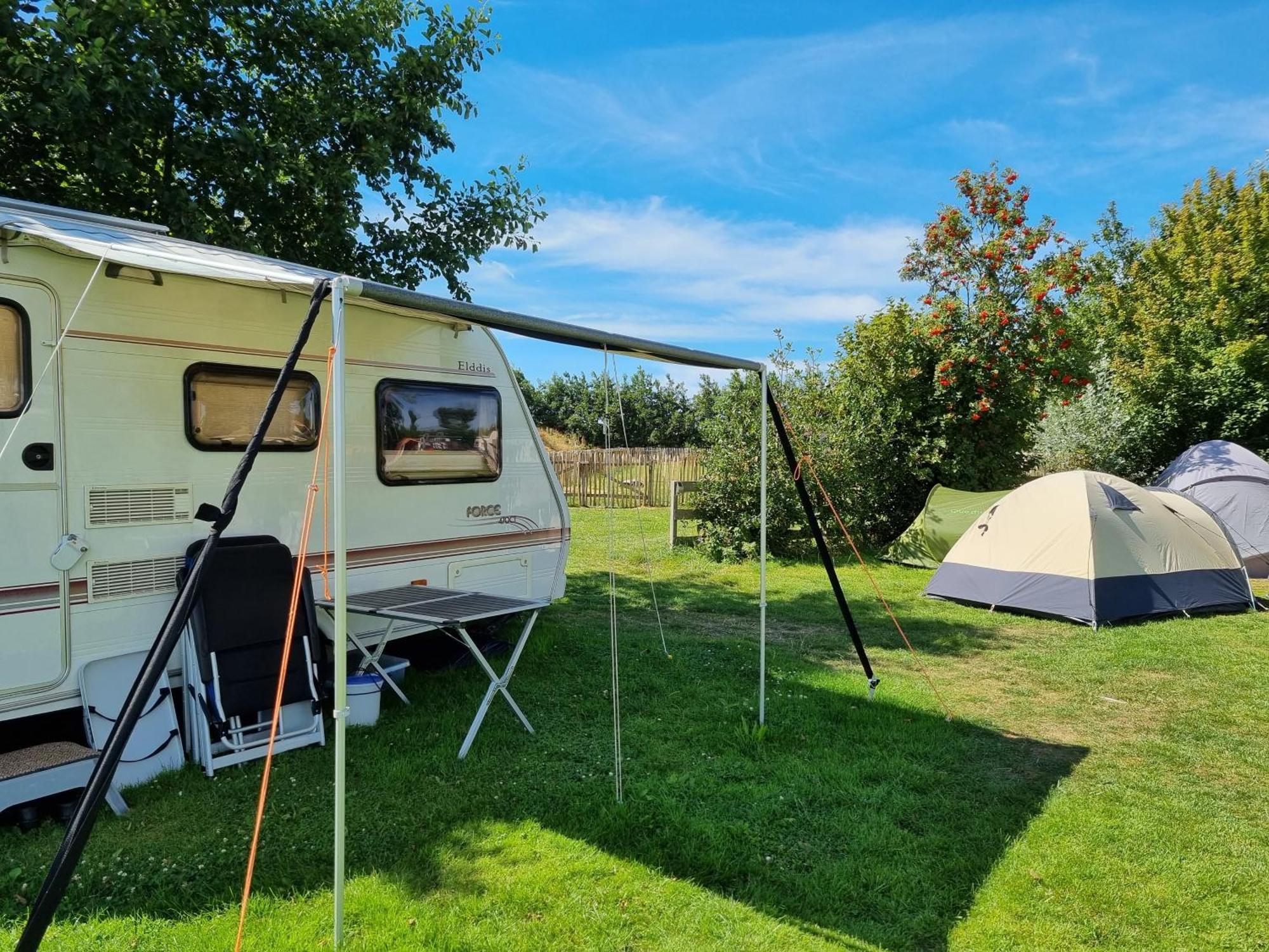 Camping De Tulpenweide Lege Kampeerplaats, Lege Plaats Op Het Gras Zonder Bed Breezand Pokój zdjęcie